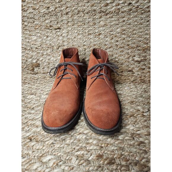 Men\'s Johnston & Murphy Shoes Boots Size 10 M Rust Suede Color Business Work main image 9